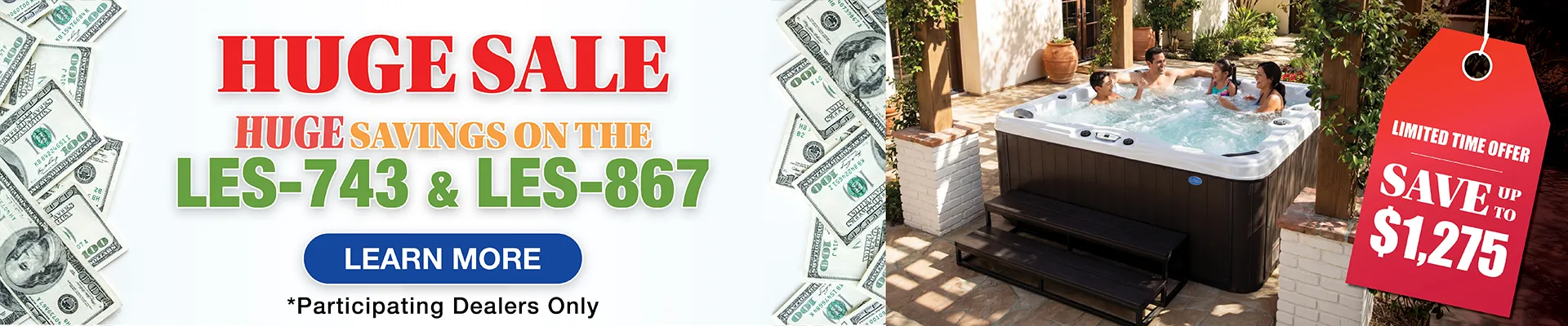 Calspas hot tub being used in a family setting - Gatlinburg